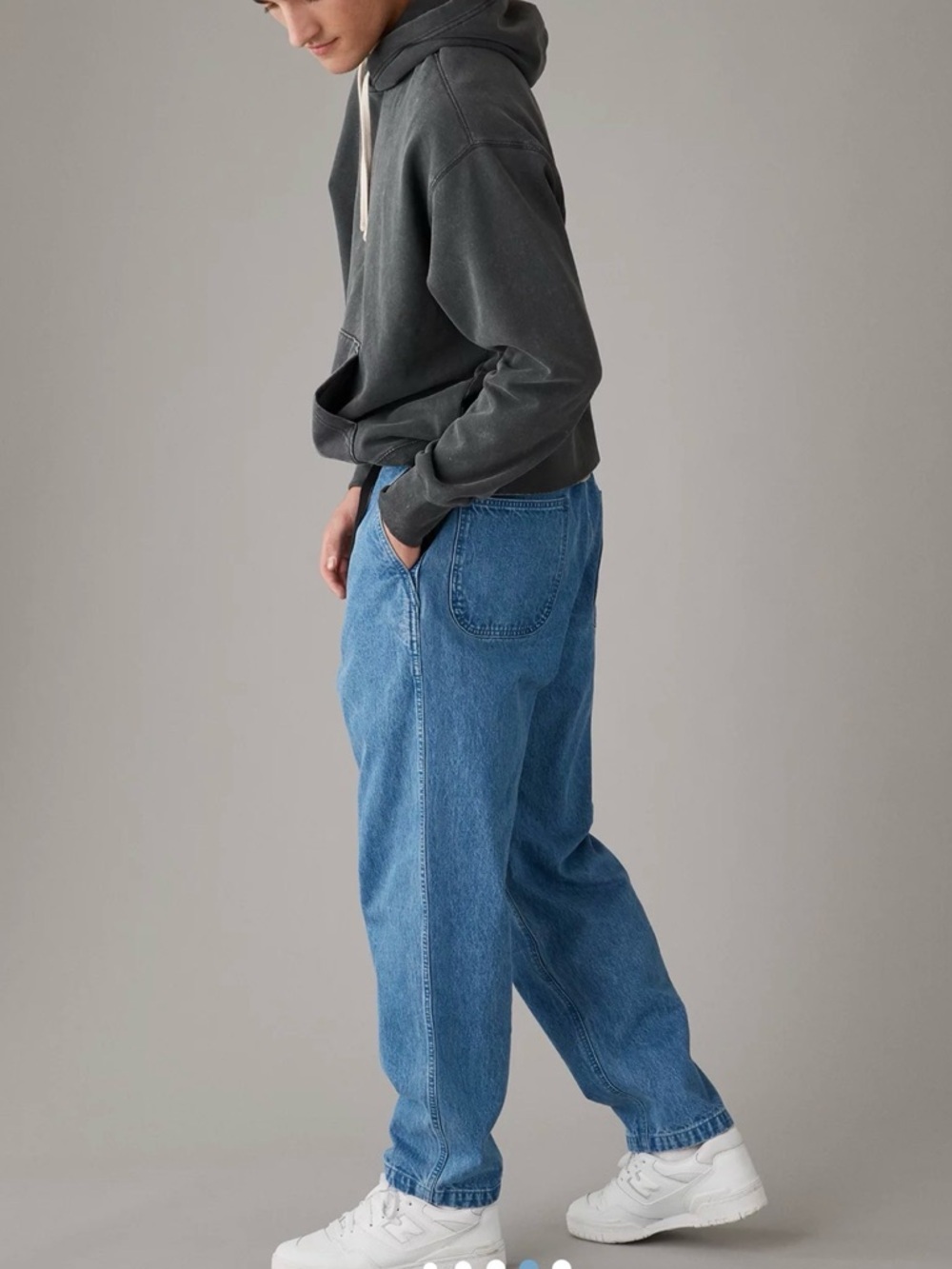 AE American Eagle Belted Loose Jean NWT Size Medium - Picture 15 of 15